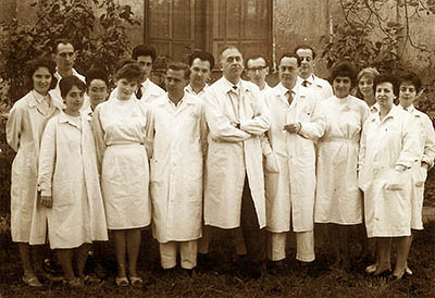 Az Anatómiai Intézet munkatársai 1962-ben