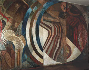 Mozaik a Központi Épületben